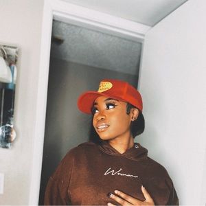 Brown Cropped hoodie